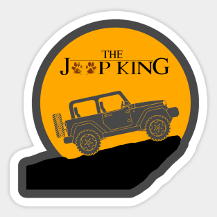 The Jeep King Wrangler T-Shirt Sticker